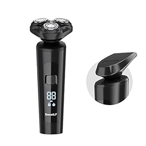 Electric Shavers for Men, 2024 New Electric Shavers for Men Face, Ipx7 Waterproof Electric Razors for Shaving, Type-C, Smart Travel Lock, LED Display, Men Gift, Dark Black