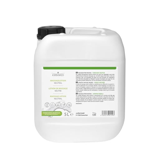 Preisvergleich Produktbild cosiMed Massagelotion neutral / 5000 ml / mit Avocadoöl und Vitamin E / ohne Duftstoffe, ohne Parabene / hautpflegend