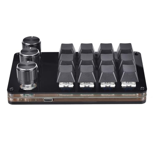 Clavier programmable mécanique hot-swap à 12 touches et 3 boutons pour macros et raccourcis