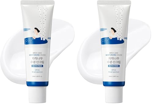 ROUND LAB Birch Juice Moisturizing Sunscreen SPF50 PA++++ (50 ml) (Packung mit 2) – Ansicht 1