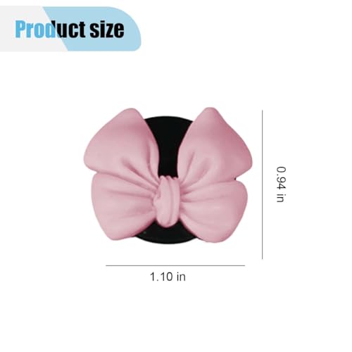 Image of 6PCS Bow Car Air Freshener Clips, Cute Air Conditioning Vent Clip, Aesthetic Car Interior Decoration Accessories, Automotive Dashboard Air Vent Trim Clip for Women Girl (Pink)