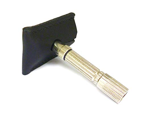 Funda de cuero para maquinilla de afeitar (Negro) Cover