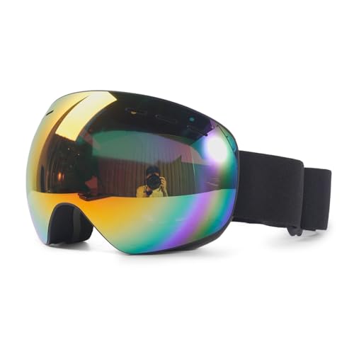 [Ｒｏｖｏｌｔ] スキーゴーグル 眼鏡対応 UV100%カット 耐衝撃 軽量 紫外線防止 防放射 冬山登山 防塵防風防雪 ヘルメット対応 高性能球面 180°広視野のサムネイル