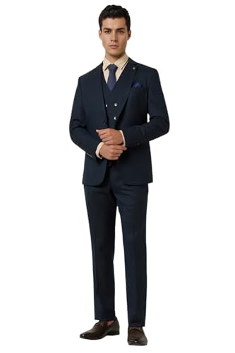 Image of Van Heusen Men's Polyester Blend Three Piece Suit-Dress Set