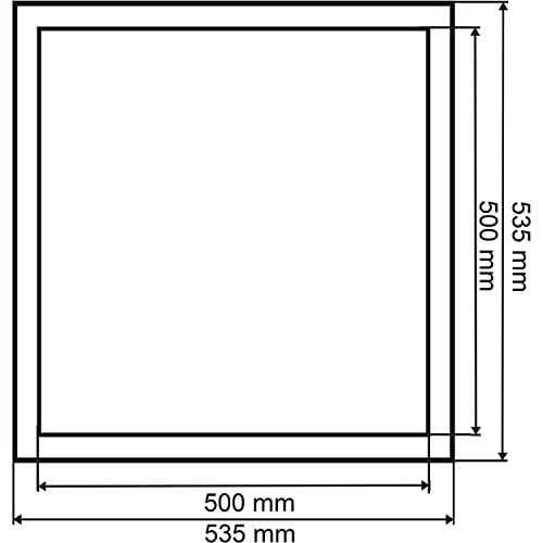 Trappe de visite 500x500mm pour masquer les câbles du salon - 8