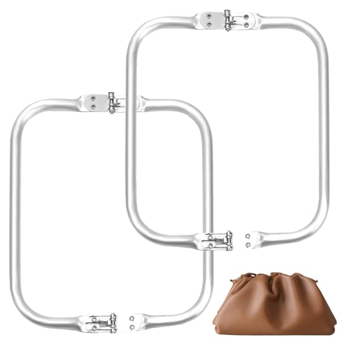 Materiali di Qualità: Chiusure per borse uncinetto è realizzato in materiale di alluminio di alta qualità, leggero, con superficie liscia, non facile da arrugginire e sbiadire. Inoltre, chiusura clutch per borsa a uncinetto è molto resistente e durevole, non facile da rompere o piegare, ideale per borse fatte in casa.