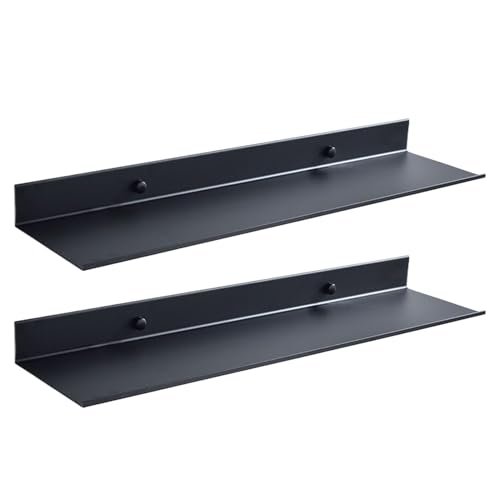 Estantes de pared | 2 unidades de estantería de almacenamiento | 30 cm de ancho flotantes estantes de baño flotantes, para libros, juguetes, especias, salón, estudio, restaurante, hogar, decoración