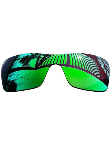 MYCOURAG UV Protection Polarized Replacement Lenses for Oakley Offshoot OO9190 Sunglasses Frame - Emerald Mirror Coated Polarized