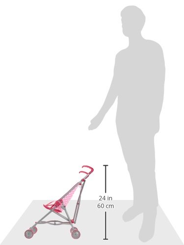 Miniatura 8 de Idena 40068 Carrito Para Muñeca Plegable, Diseño Puntos, Color Rosa