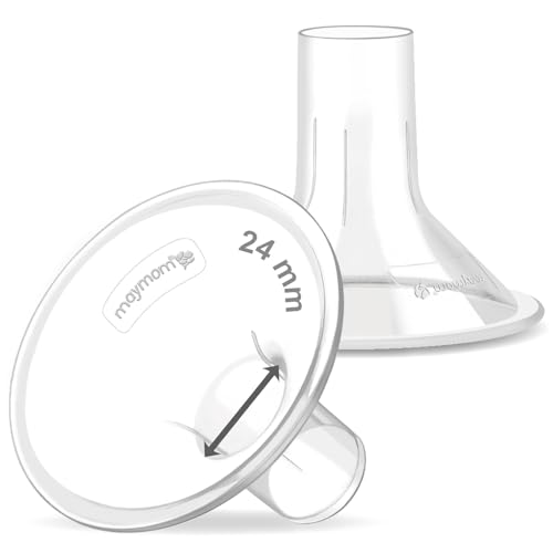 Maymom MyFit 24mm Shield (2pc) Compatible w Maymom Widemouth Connector Not Original Spectra S2 Accessories Spectra S1 Not Original Spectra Pump Parts Spectra Flange