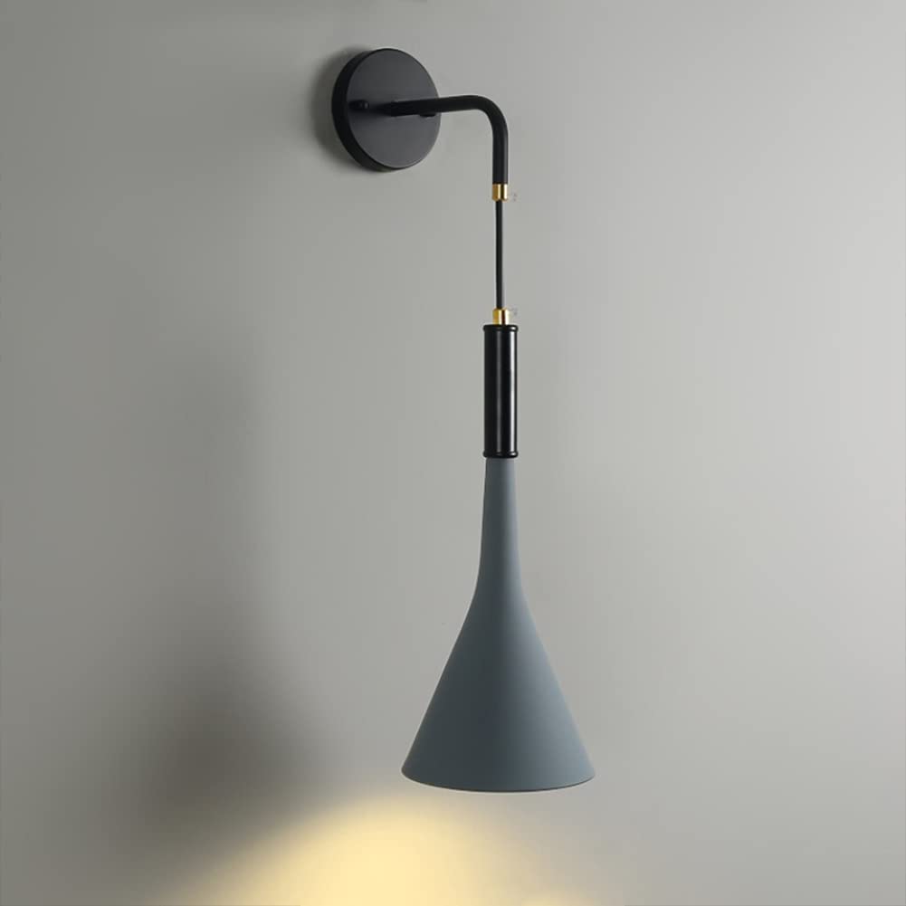 SXECAEPS Wall Lamps Sconces Light Indoor Led 8w Black Metal 3000k Warm White Modern Creative Decorative Sconce for Living Room Bedroom Hallway Corridor(B)