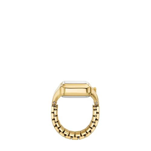 Image of Fossil Women's Watch Ring, Quartz Stainless Steel Two-Hand Ring Watch for Women