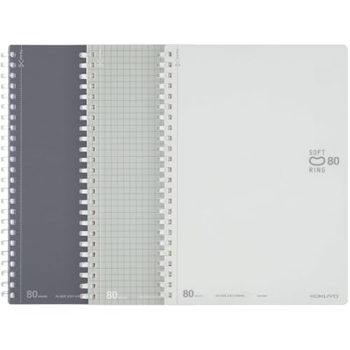 Carnet à anneaux souples de 21,6 x 14,7 cm pour écrire sans gêne aux poignets