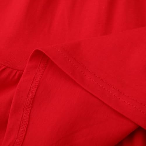 Image of Girl Long Sleeve Dress Ruffle Rainbow Color Block Cotton Casual Tiered Pleated Twirly Dress