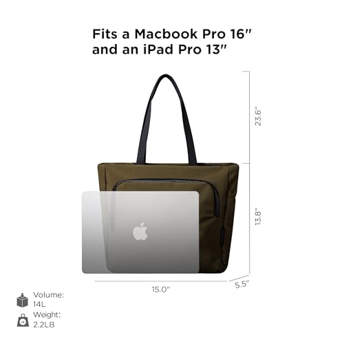 ALPAKA Bravo Tote Bag for 16 Inch MacBook Pro – Weatherproof 16 Inch Laptop Briefcase for Men & Women, Work Travel Tote2
