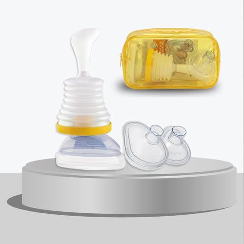 Alluvo 3 Pcs Portable Air Suction Rescue Kit Reusable Choking Relief Tool for Adults & Children Home & Travel Emergency Safety Kit with 2 Mask Sizes Easy to Use & Compact Design