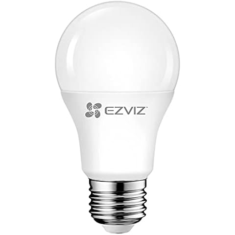 EZVIZ LB1 Glühbirnen mit Fernbedienung via App E27 Smart LED-Lampe 8W 806LM Dimmbar Kein Hub erforderlich Kompatibel mit Alexa Google Home für Schlafzimmer Wohnzimmer Warmweiß Cover