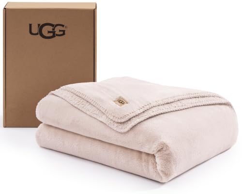 Image of UGG Whitecap Twin Blanket, Plush Fleece, 66 inch x 90 inch, Pink