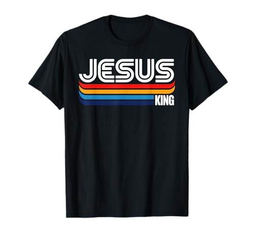 Jesus King Retro Vintage Design T-Shirt