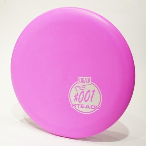 DGA Stone Steady Disc Golf Putter & Approach Disc, Pick Color/Weight [Stamp & Exact Color May Vary] Pink 170-172 Grams