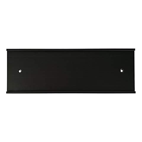 NEMOCI 4 x 12 x 1/16 inch Wall Mount Nameplate Holder (Black) Cover