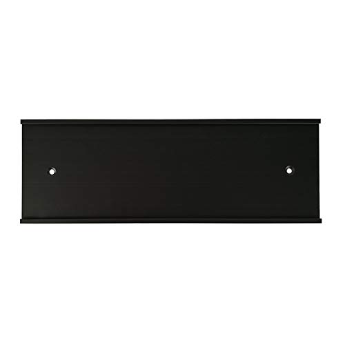 NEMOCI 4 x 12 x 1/16 inch Wall Mount Nameplate Holder (Black)