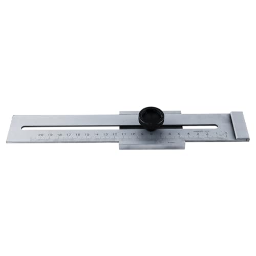 QINGYIWL Trusquin de Traçage Métal, 200mm Jauge de Marquage en Acier au Carbone, Outils de Mesure pour le Travail du Bois, Trusquin de Menuisier
