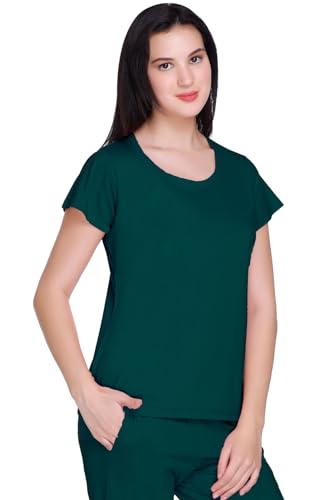 Image of GODFREY Women Round Neck Half Sleeve Cotton T Shirts