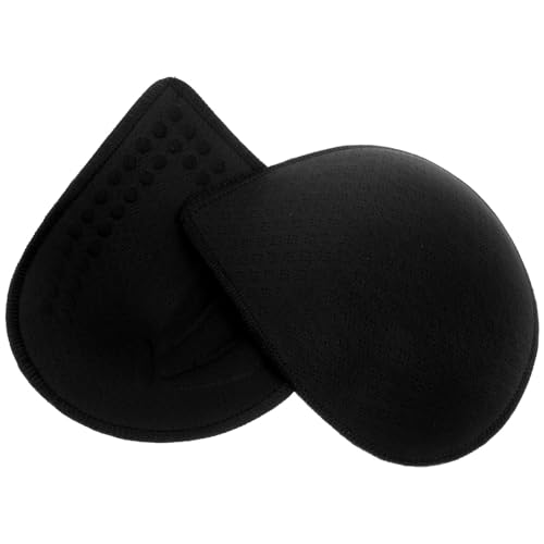 ifundom Almohadillas Extraíbles para Brasier Deportivo y Bikini, Insertos de Espuma Chinlon de 1.6 Cm, Ligeros y Ajustables para Uso Diario y Viajes, Color Negro