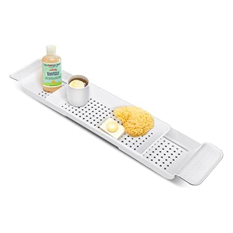 YORKING Adjustable Bath Rack Tray Caddy Cover