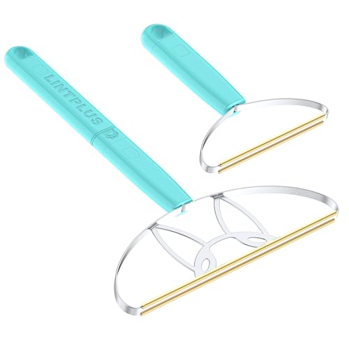 Image of MAX & Pro LINTPLUS Pet Hair Remover Bundle-2-in-1 Adjustable & Fixed Handle Duo, Large + Compact Tools for Carpets, Furniture, Cars, and Tight Spaces