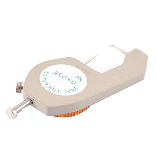 Medidor de espesor de calibre de dial redondo compacto New Lon0167 confiable con rango 0-10 mm y resolución 0.1 mm miniatura 4