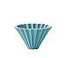 Kształt fali Filiżanka Kawy Ceramiczny Origami Ręczny Kroplówka Wlać Uchwyt Ekspresu Do Kawy V60 Lejkowy Kroplownik Zaparzacz Kawy Trwałe 4 filiżanki (Kolor: 1-2 CUP jasnoniebieski) Family