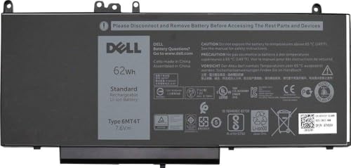 Dell Batterie de portable Lithium Ion 4 cellules 62 Wh pour Latitude E5470 E5570 - vue 2
