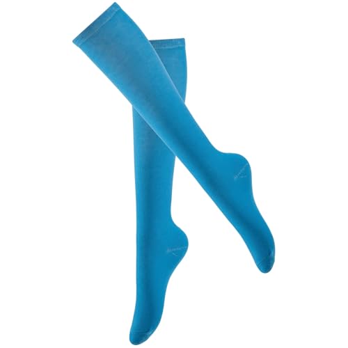 JHSSFSK Knee High Socks for Women, Long Tall Knee Tube Socks (1 pair-blue)