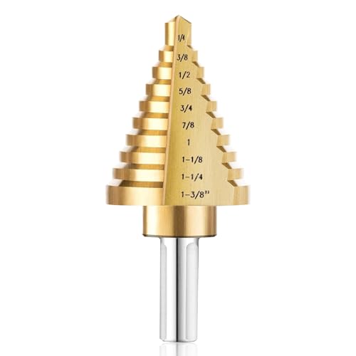 Titanium Coated HSS Step Drill Bit (10 Sizes)