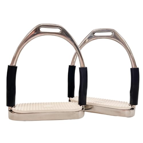 AJ Tack Jointed Flex Stirrup Irons - Black 5