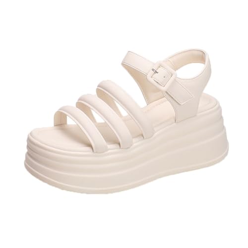 Womens Sandals Roman sandals new summer fashion outdoor versatile thick-soled women's shoes ladies lightweight open-toed beach shoes