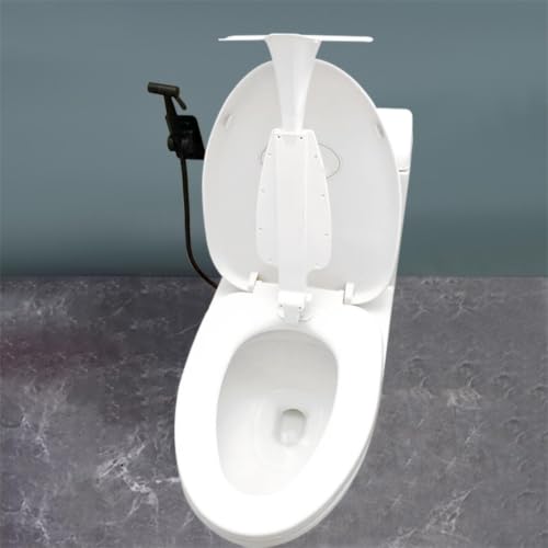 Protector de salpicaduras para inodoro accesorio universal ajustable de baño 5
