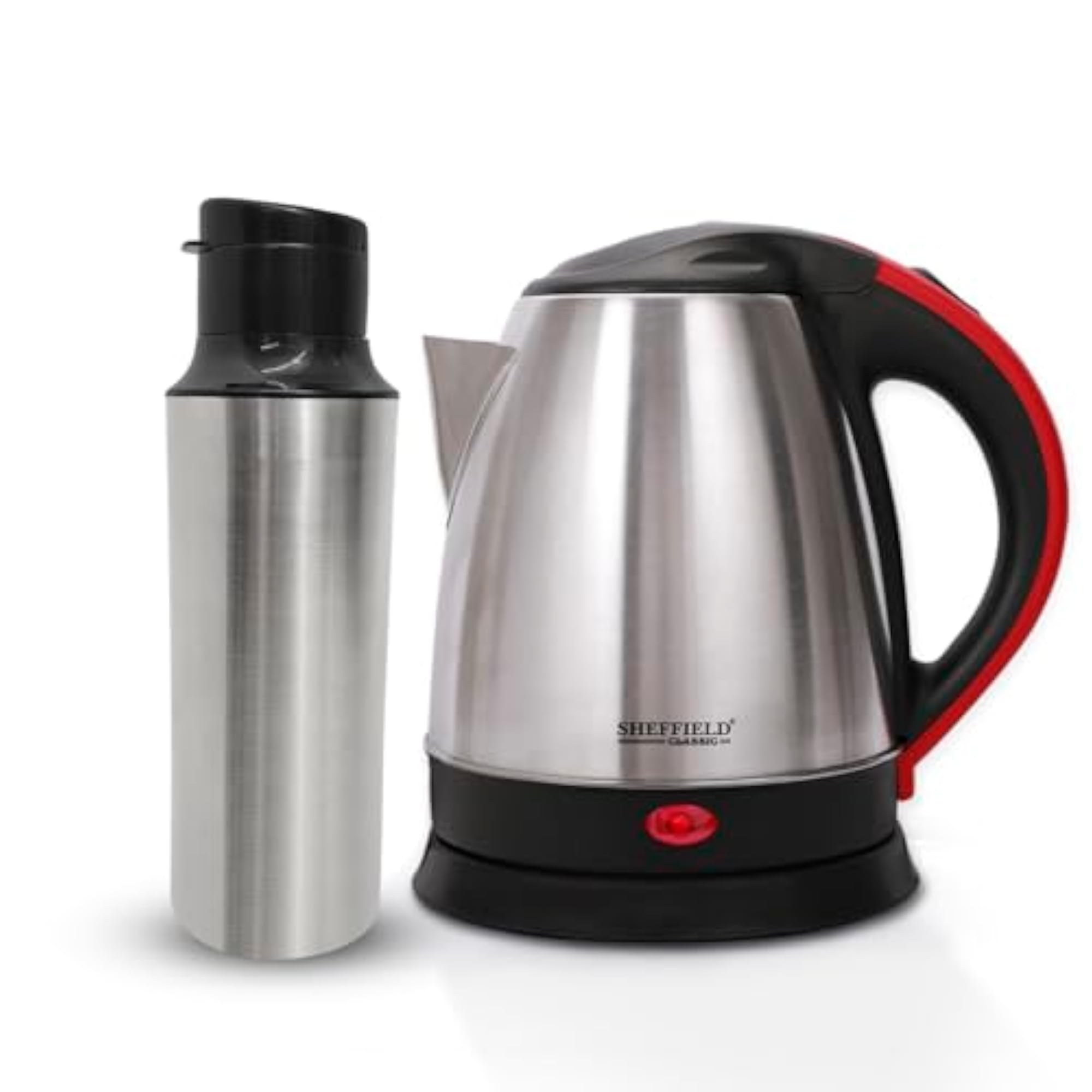 1500W Electric Kettle and Stainless Steel Bottle Combo