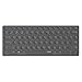 Produktbild Rapoo E9600M kabellose Tastatur wireless Keyboard flaches Aluminium Design umweltfreundlicher wiederaufladbarer Akku DE-Layout QWERTZ PC & Mac - dark grey
