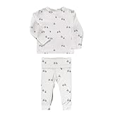 GUNAMUNA Unisex Baby Two-Piece Footie Pajama Set, Easy Diaper Change Zipper, For Infant and Toddler Nap Time, Penguin, 3-6 Months