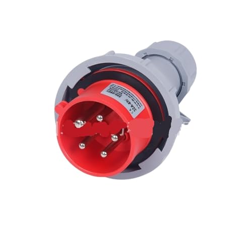 Prise d'aviation industrielle étanche 32A IP67 anti coupure 5 broches