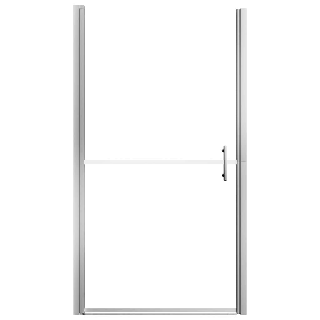 Drzwi prysznicowe szkło hartowane 91 x 195 cm z regulowaną ramą aluminiową i uchwytem ze stali nierdzewnej, odporne na pryskanie, łatwe do czyszczenia, do nowoczesnych łazienek, łącznie z