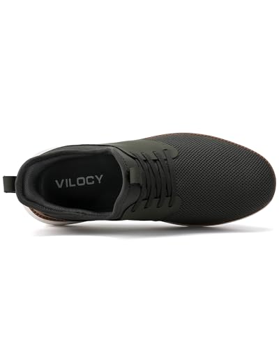 Image of VILOCY Mens Slip On Casual Dress Shoes Hands Free Fashion Sneakers Mesh Tennis Walking Work Shoes Comfortable Breathable Lightweight Non Slip