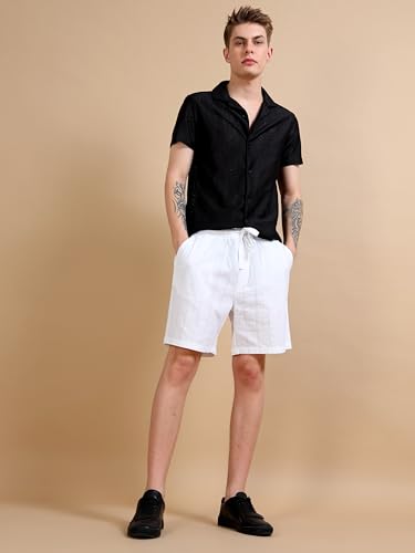 Image of StitchX Men's Airport Look Textured Seersucker Cotton Resort Shorts