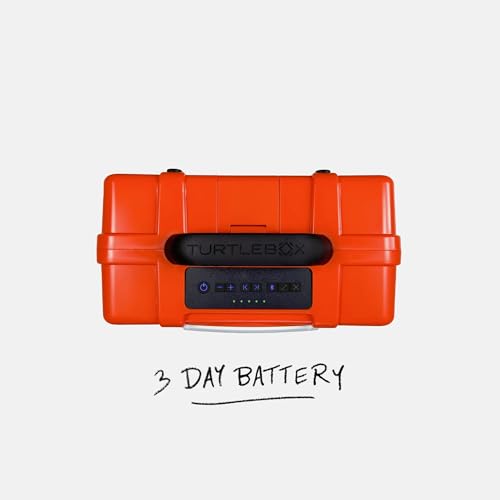 Image of Turtlebox Original Gen 3: Portable Outdoor Bluetooth Speaker - Ultra-Loud (120dB), Waterproof (IP67), Rugged, Impact-Resistant, 3-Day Battery | Party Mode: Unlimited Pairing for Stereo Sound, Orange