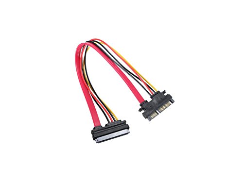 Cable de datos y alimentación Serial ATA SATA macho a hembra 26 cm miniatura 6