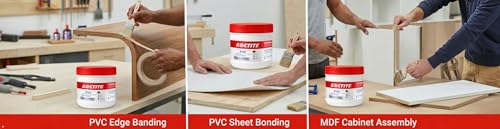 Image of LOCTITE PVC| Syntetic resin adhesive|Speacialized for PVC & Acrylic bonding|Hightack|Fast drying| Multi-substrate bonding 1kg x pack of 1