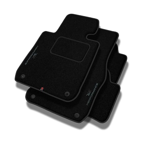 Performance Tapetes de carro de Velour personalizados para Fiat Panda II 2003-2012 - padrão, perfurado, cinzento preto - bordado CNC preciso, fiação perfurada de design, tapetes de carro